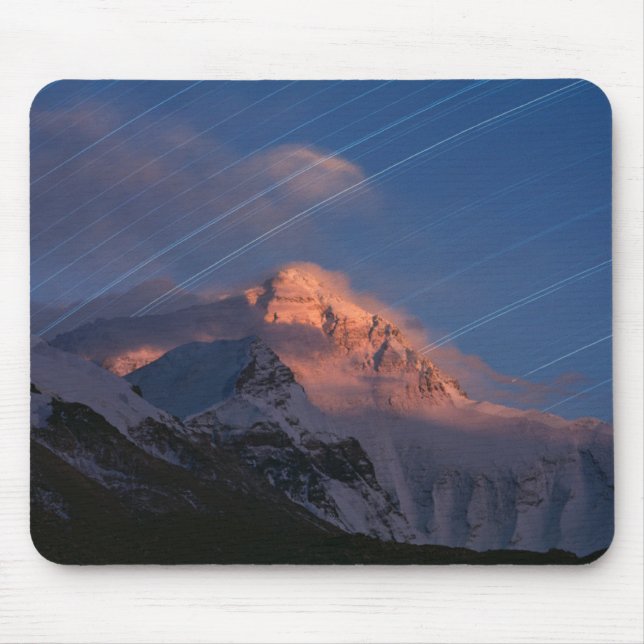 Alfombrilla De Ratón Star Trail | Tíbet Everest, China (Frente)