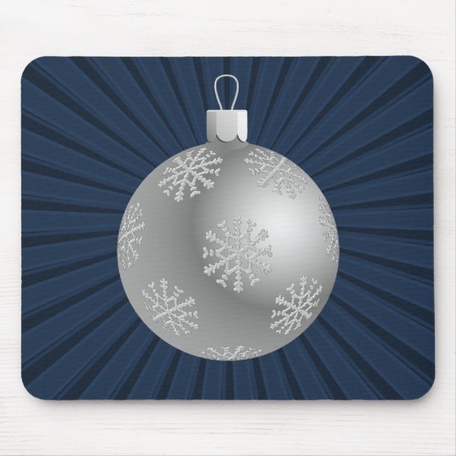 Alfombrilla De Ratón Starburst Stripes Ornament Mousepad, Azul oscuro (Frente)