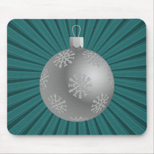 Alfombrilla De Ratón Starburst Stripes Ornament Mousepad, Verde azulado