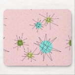 Alfombrilla De Ratón Starbursts atómico icónico rosado Mousepad<br><div class="desc">Este modelo atómico icónico rosado de Starbursts Mousepad ofrece starbursts atómicos icónicos. ¡Eso correcto! La escuela vieja, primera señora Pink coloreó el fondo con los puntos del oro es el contexto perfecto para la turquesa vibrante, el apio calmante, y los círculos coloreados del verde kitschy de la pera. Los puntos...</div>
