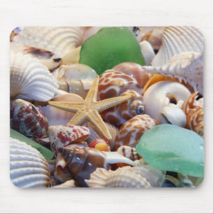 Alfombrilla De Ratón Starfish & Beach Glass Mousepad