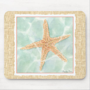 Alfombrilla De Ratón Starfish náutico en el agua