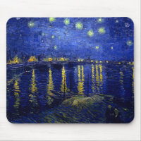 Starry Night Rhone por Van Gogh