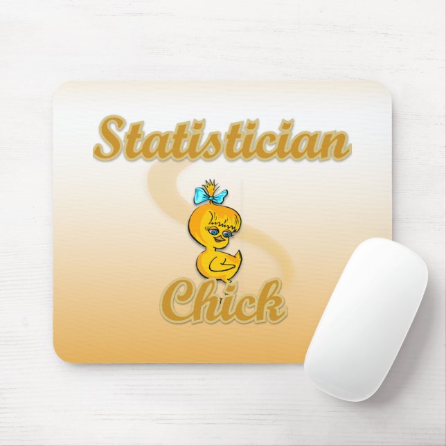Alfombrilla De Ratón Statistician Chick (Con ratón)