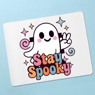 Alfombrilla De Ratón Stay Spooky Groovy Ghost Retro Pastel Halloween