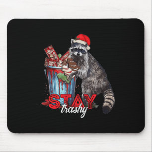 Alfombrilla De Ratón Stay Trashy Navidades Raccoon Xmas Trash Panda Rac