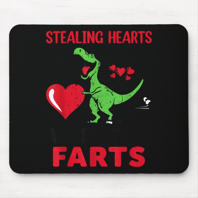 Alfombrilla De Ratón Stealing Hearts And Blasting Farts T Rex Cute Todd (Frente)
