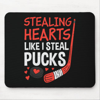 Alfombrilla De Ratón Stealing Hearts Stealing Pucks Hockey Valentines D