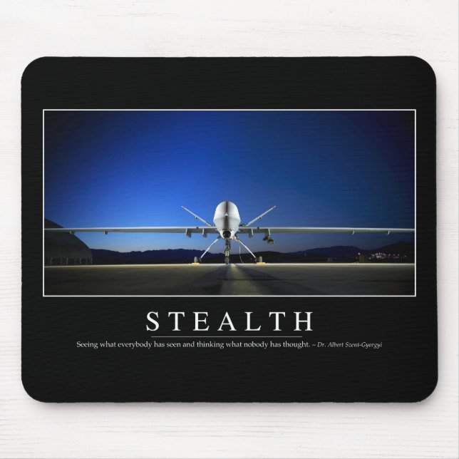 Alfombrilla De Ratón Stealth: Cita Inspiradora (Frente)