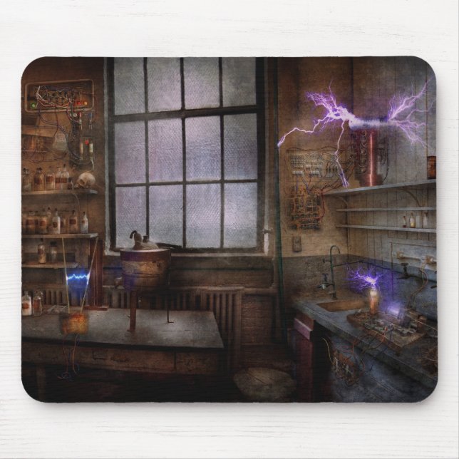 Alfombrilla De Ratón Steampunk - El científico loco (Frente)