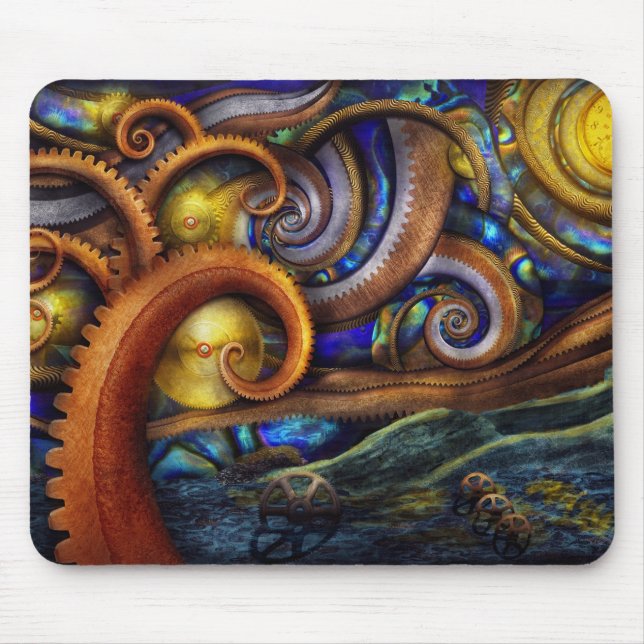 Alfombrilla De Ratón Steampunk - noche estrellada (Frente)