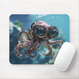 Alfombrilla De Ratón Steampunk Octopus