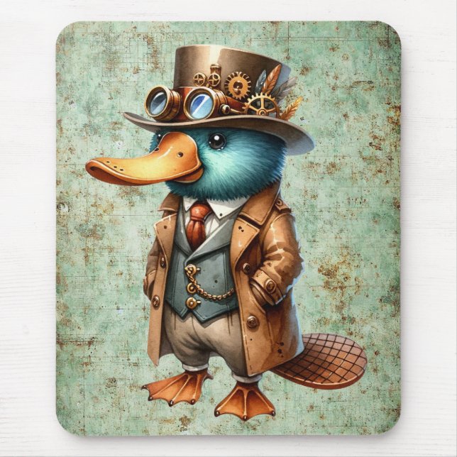 Alfombrilla De Ratón Steampunk Platypus (Frente)