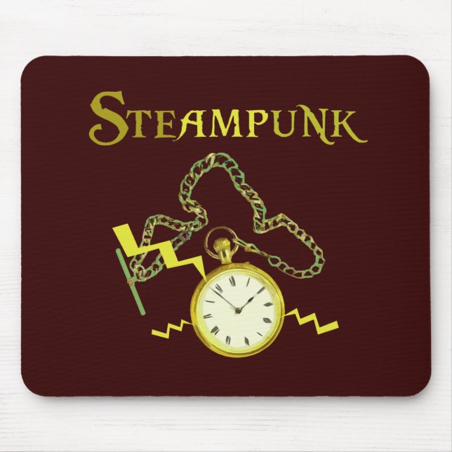 Alfombrilla De Ratón Steampunk Pocketwatch (Frente)