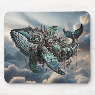 Alfombrilla De Ratón Steampunk Whale Mousepad
