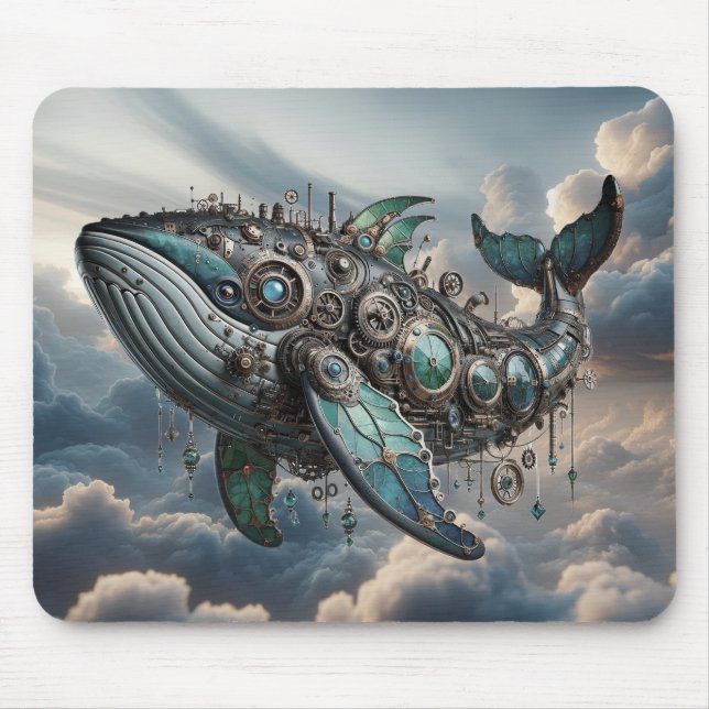 Alfombrilla De Ratón Steampunk Whale Mousepad (Frente)
