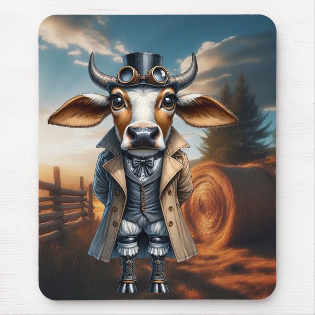 Alfombrilla De Ratón Steampunk Zebu Mousepad (Frente)