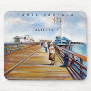 Alfombrilla De Ratón Stearns Wharf Pastel   Santa Bárbara, Almohadilla 
