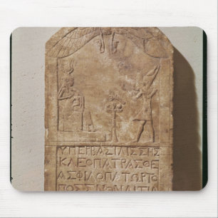 Alfombrilla De Ratón Stele dedicado a ISIS que representa a Cleopatra
