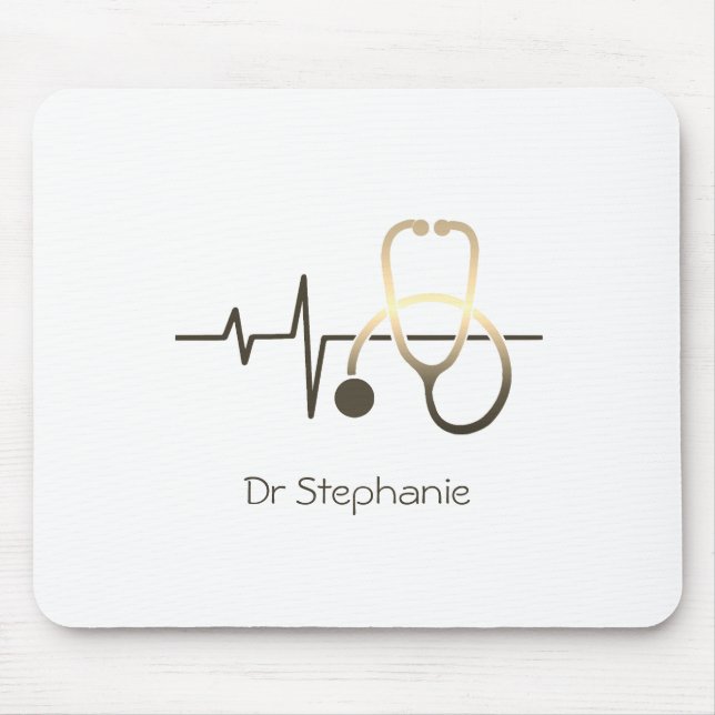 Alfombrilla De Ratón Stethoscope Hearbeat Medical (Frente)