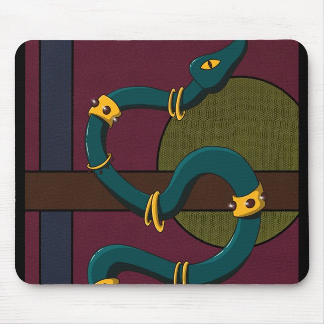 Alfombrilla De Ratón Sticker Carré Snake (Frente)