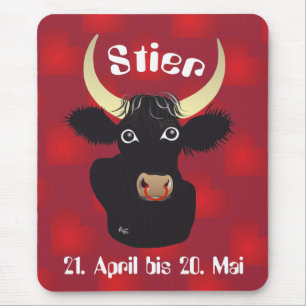 Alfombrilla De Ratón Stier 21. Abril bis 20. Mai Mausmatte