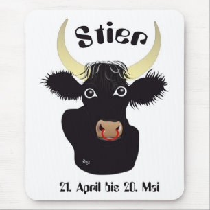 Alfombrilla De Ratón Stier 21. Abril bis 20. Mai Mauspad