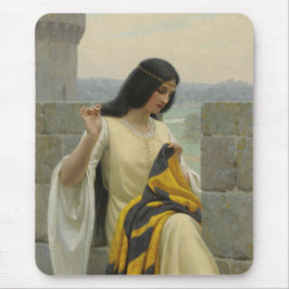 Alfombrilla De Ratón Stitching the Standard Flag (Mujer medieval)