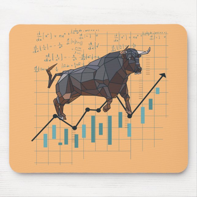 Alfombrilla De Ratón Stock Market Bullish Trend (Frente)