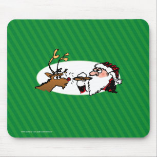 Alfombrilla De Ratón Stogie Santa Dibujo Animado Divertido