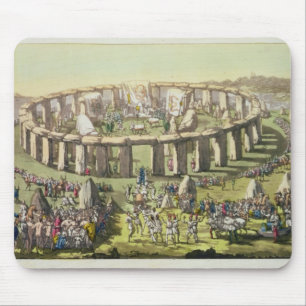 Alfombrilla De Ratón Stonehenge, o un templo circular de los druidas,