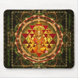 Alfombrilla De Ratón Stotram en Devi Lakshmi - Shri Yantra- Mahalakshmi