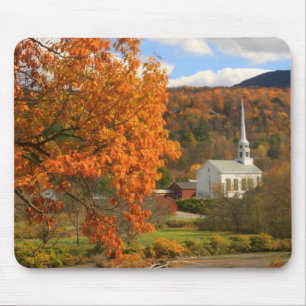 Alfombrilla De Ratón Stowe Vermont en otoño