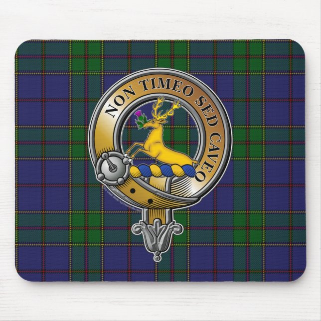 Alfombrilla De Ratón Strachan Tartan & Badge (Frente)