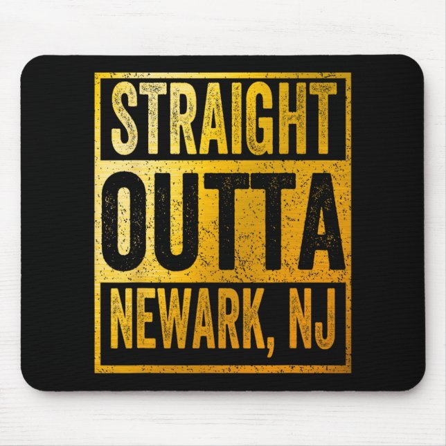 Alfombrilla De Ratón Straight Outta Newark New Jersey  (Frente)