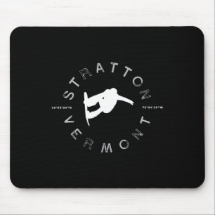 Alfombrilla De Ratón Stratton Vermont Vintage Gráfica Snowboarding T Sh