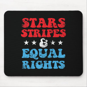 Alfombrilla De Ratón Stripes E Igualdad De Derechos 4 De Julio Mujeres 