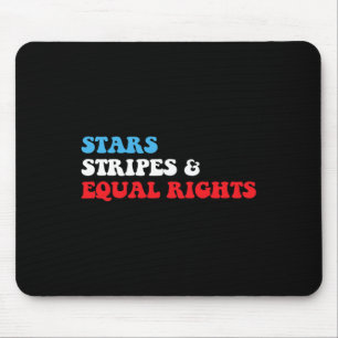 Alfombrilla De Ratón Stripes E Igualdad De Derechos 4 De Julio Mujeres