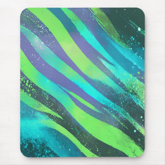 Alfombrilla De Ratón Strömende Farbwogen im Neonlicht (Frente)