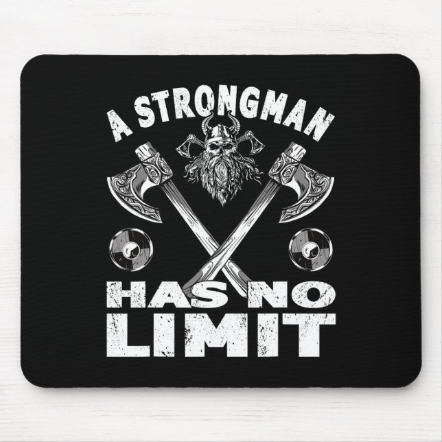 Alfombrilla De Ratón Strongman No Tiene Poder Límite De Entrenamiento D (Frente)