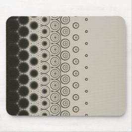 Alfombrilla De Ratón Stylish Black circles on White mouse pad