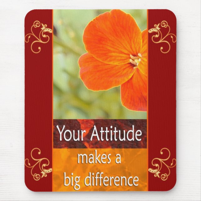 Alfombrilla De Ratón Su actitud - Mousepad de motivación (Frente)