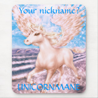 Alfombrilla De Ratón ¿Su apodo? , UNICORNMANE