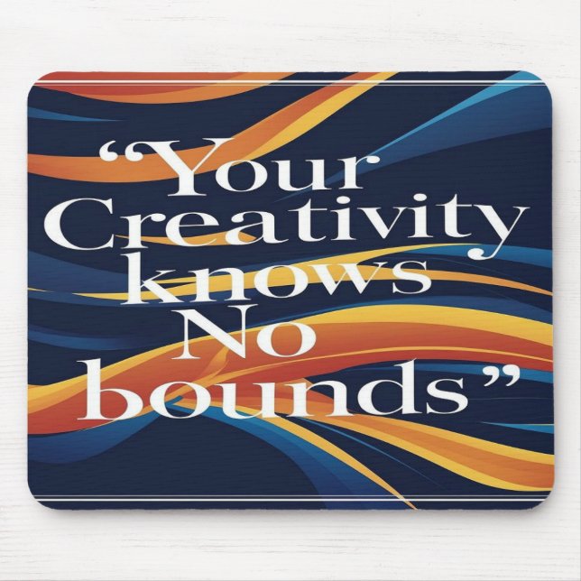 Alfombrilla De Ratón Su Creatividad No Sabe Límites (Frente)