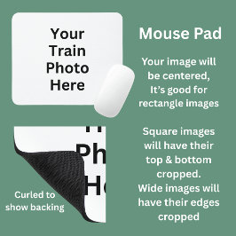 Alfombrilla De Ratón Su foto del tren aquí