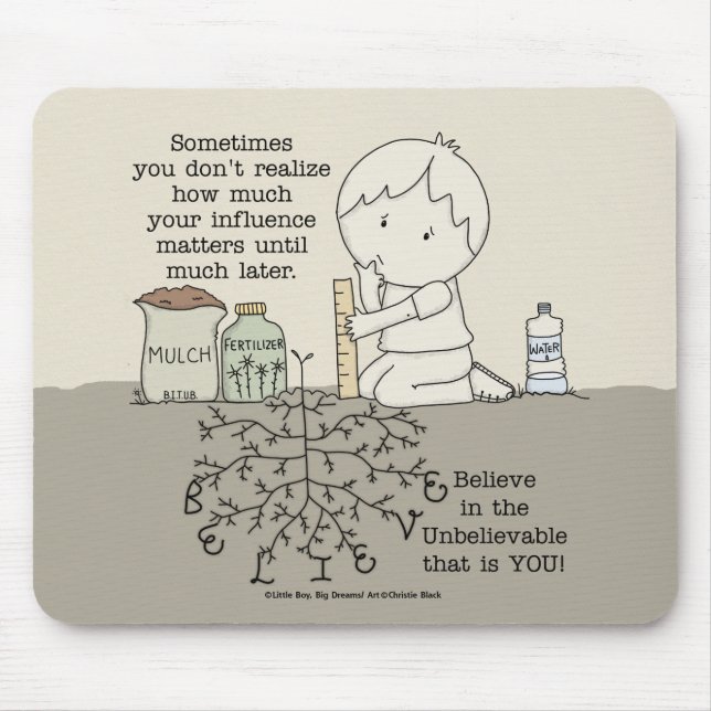 Alfombrilla De Ratón Su influencia importa (Frente)