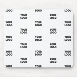 Alfombrilla De Ratón Su logotipo logotipo logotipo de repetición simple