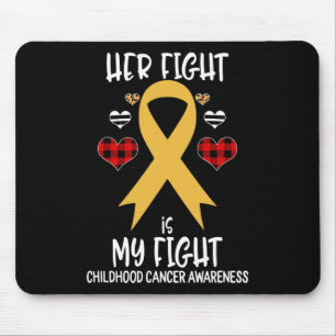 Alfombrilla De Ratón Su lucha es mi lucha Conciencia del cáncer infanti
