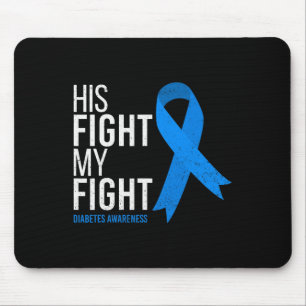 Alfombrilla De Ratón Su lucha es mi lucha contra la diabetes tipo T1D