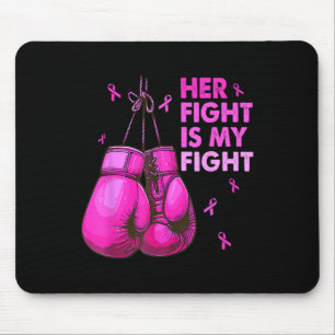 Alfombrilla De Ratón Su Lucha Es Mi Lucha De Boxear Guantes De Cáncer D